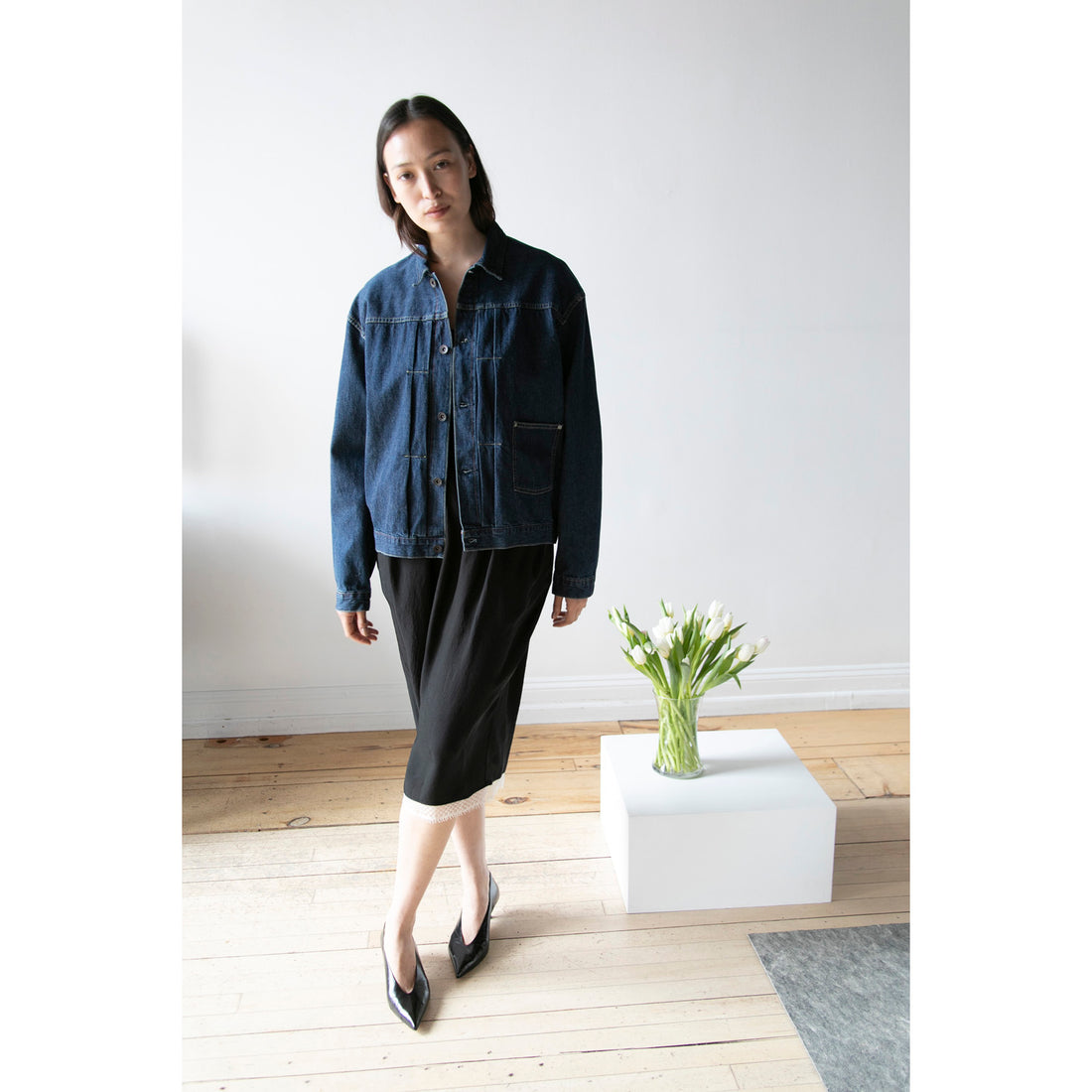 Chimala Unisex Amoskeag Selvedge Denim Short Jacket in Dark Wash