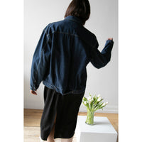 Chimala Unisex Amoskeag Selvedge Denim Short Jacket in Dark Wash