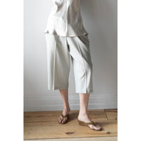 6397 Cropped Drawstring Pant in Stone