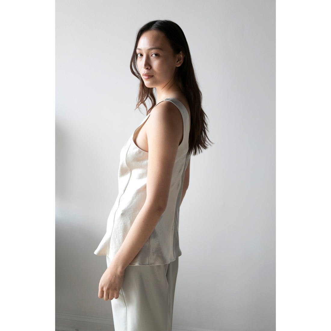Maria McManus Deep V Tunic in Champagne