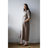 Maria McManus Drawstring Shirt Dress in Mouseback