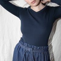 Flore Flore Jill Longsleeve in Navy