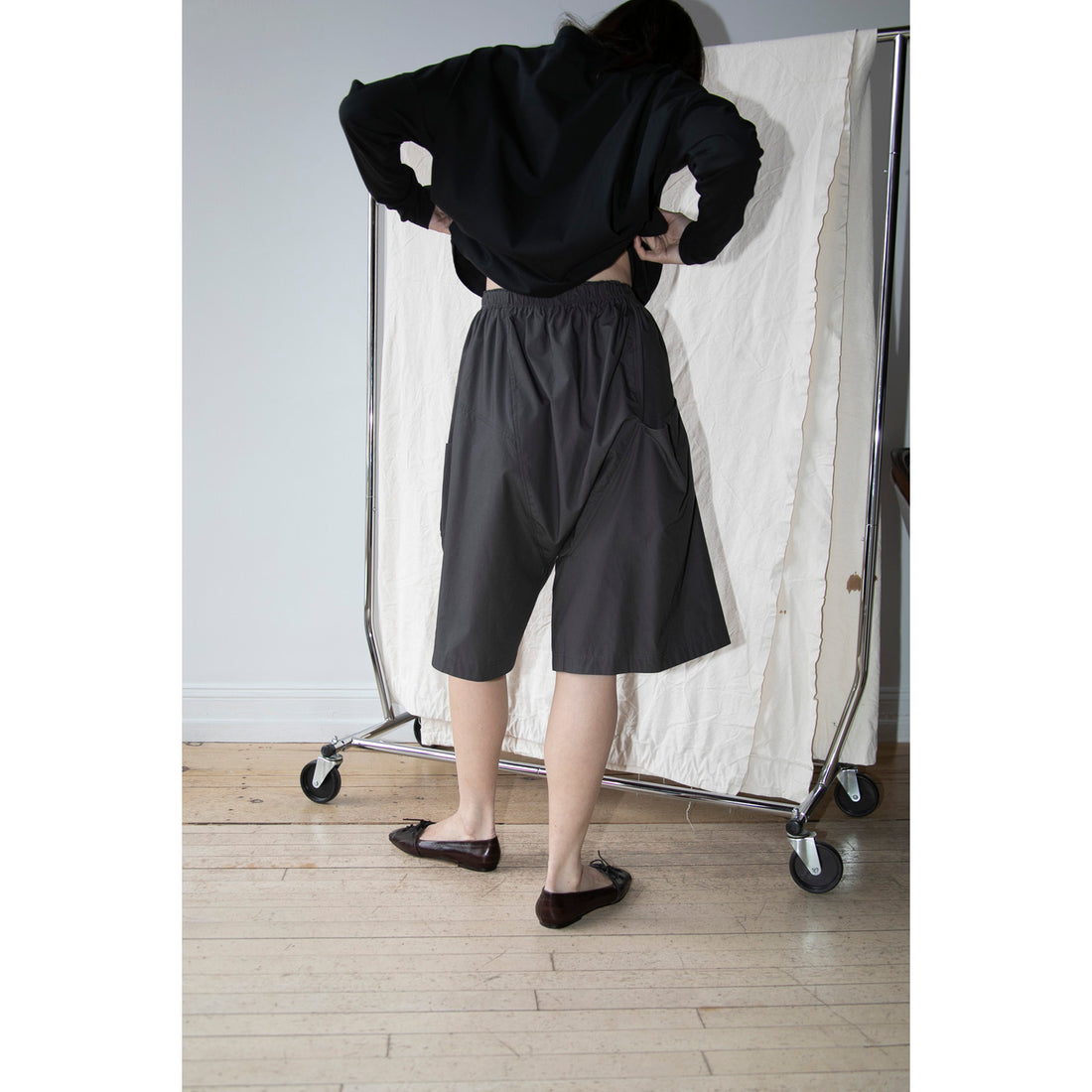 Studio Nicholson Loop Long Sleeve T-Shirt in Black