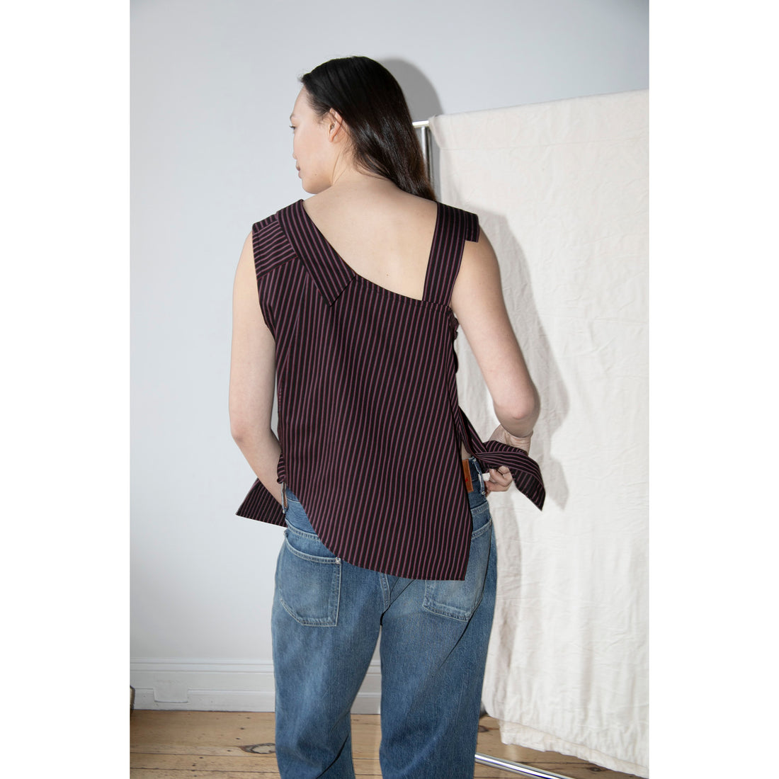 SC103 Solstice Top in Celestine Stripe