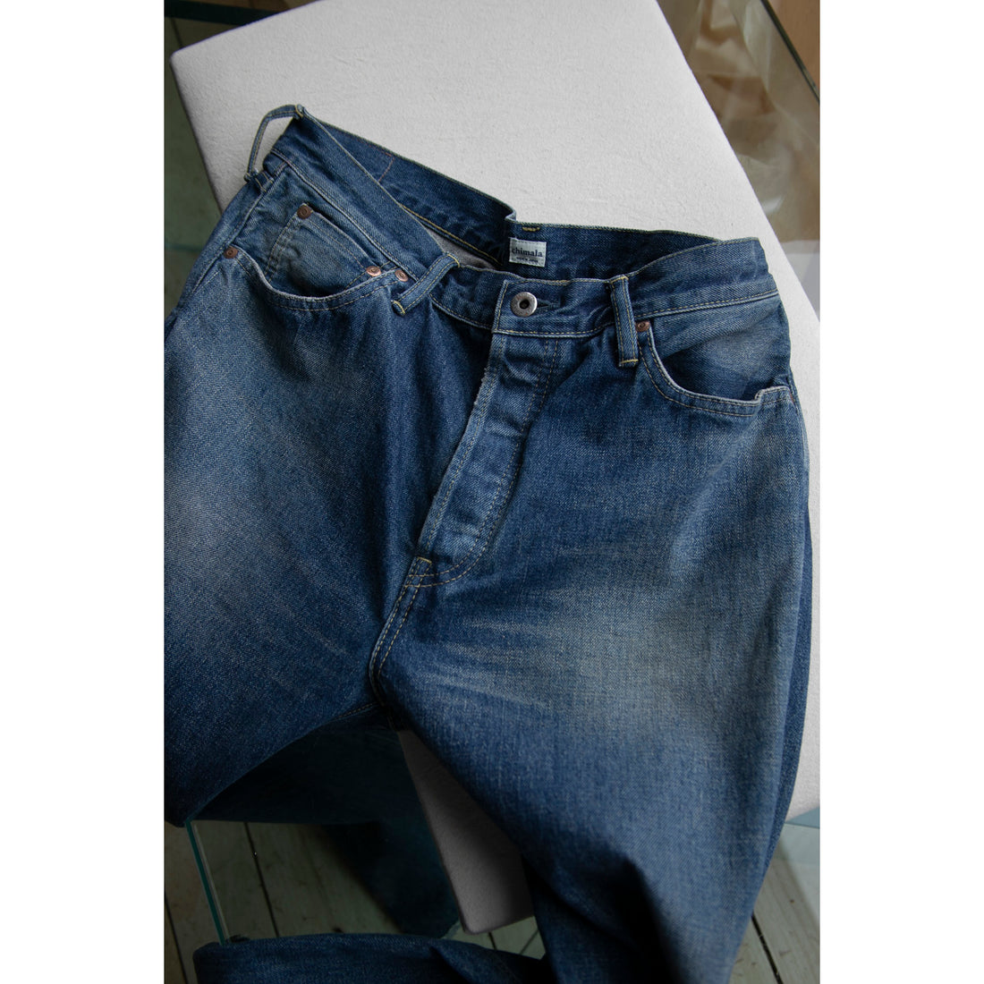 Chimala 13.5oz Selvedge Denim Baggy Cut in Medium Vintage