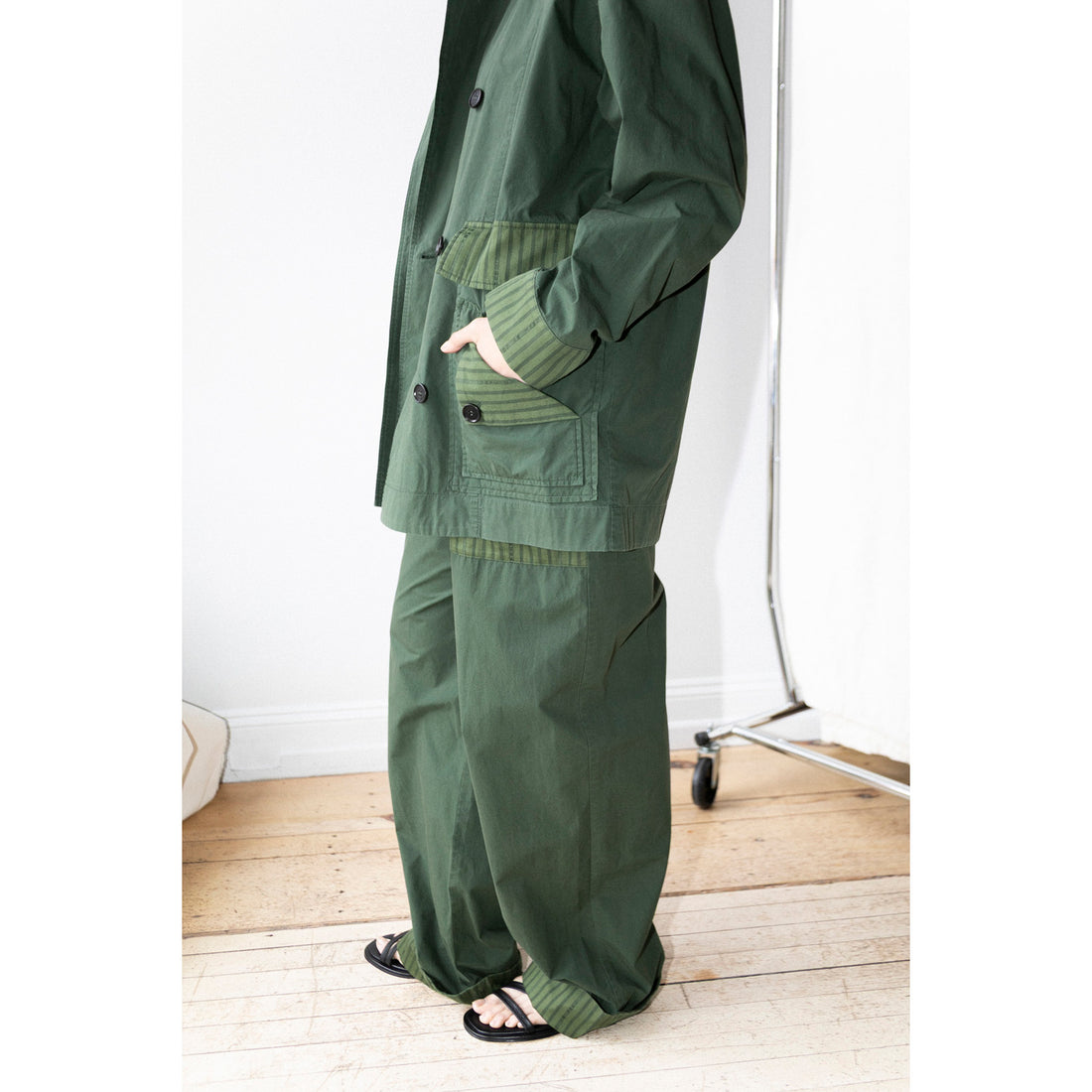 Henrik Vibskov Mid-Air Jacket in Garden Green