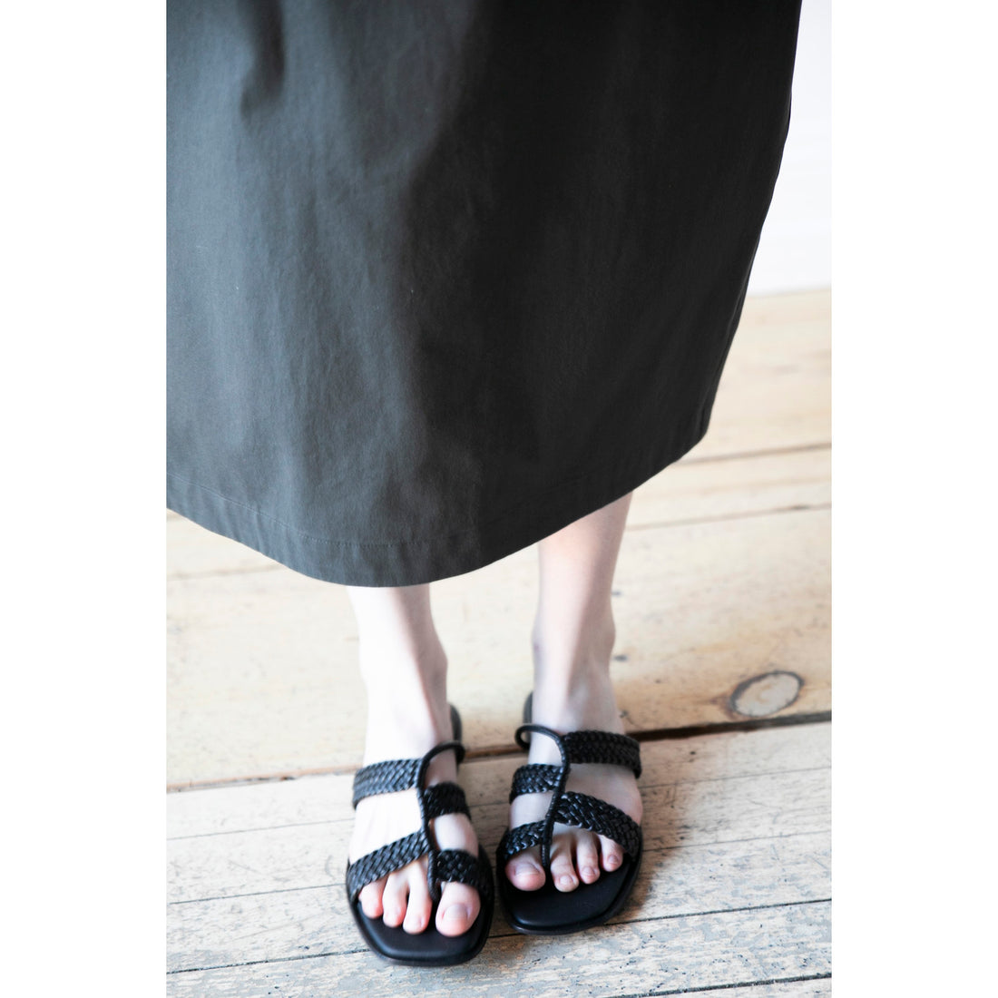 Hereu Lina Woven Sandal in Black
