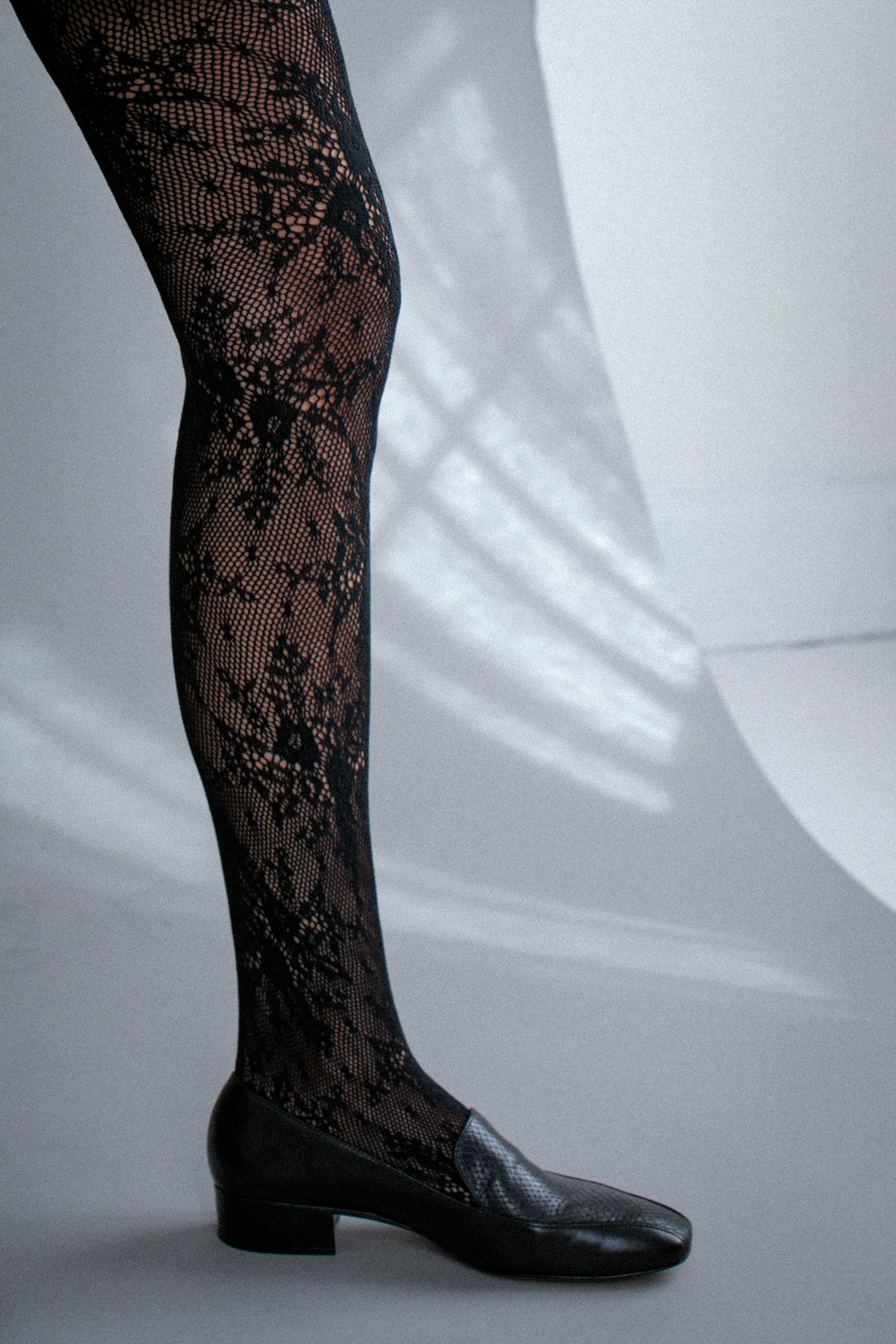 Swedish Stockings Rosa Lace Tights in Black
