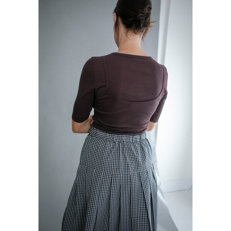 Flore Flore Anna Tee in Choco Plum