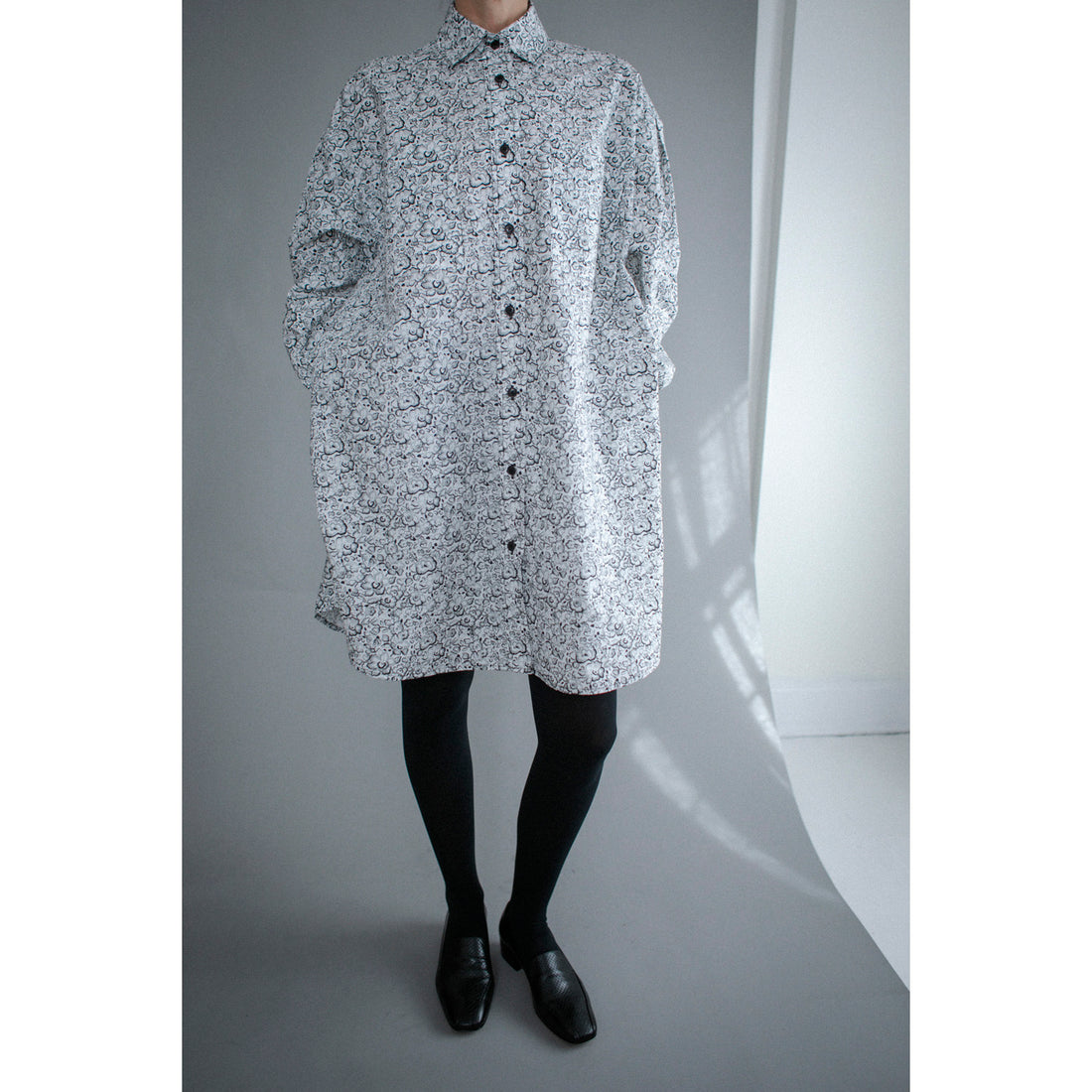 Kasmaria Mini Shirtdress in Liberty of London Betsy Belle Print