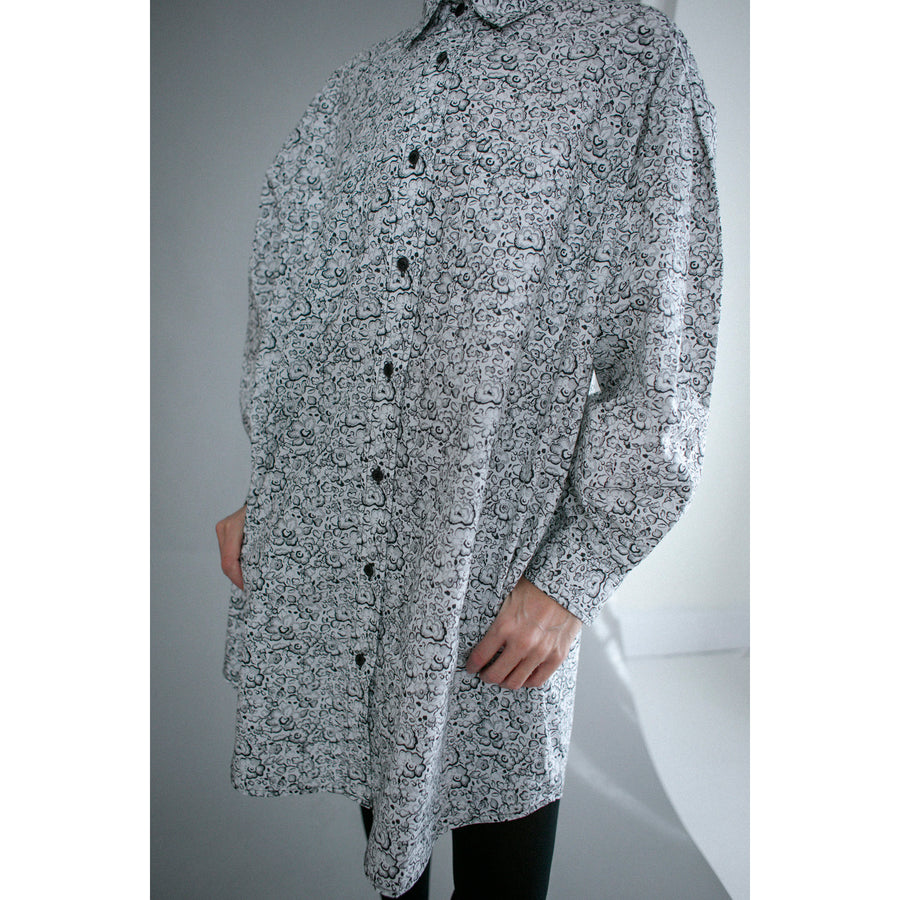 Kasmaria Mini Shirtdress in Liberty of London Betsy Belle Print