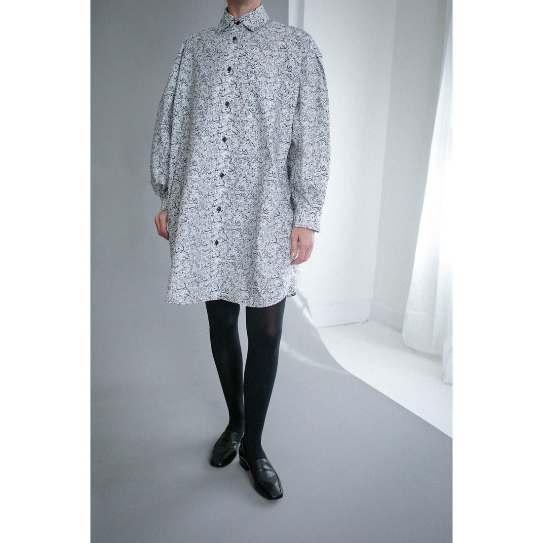 Kasmaria Mini Shirtdress in Liberty of London Betsy Belle Print