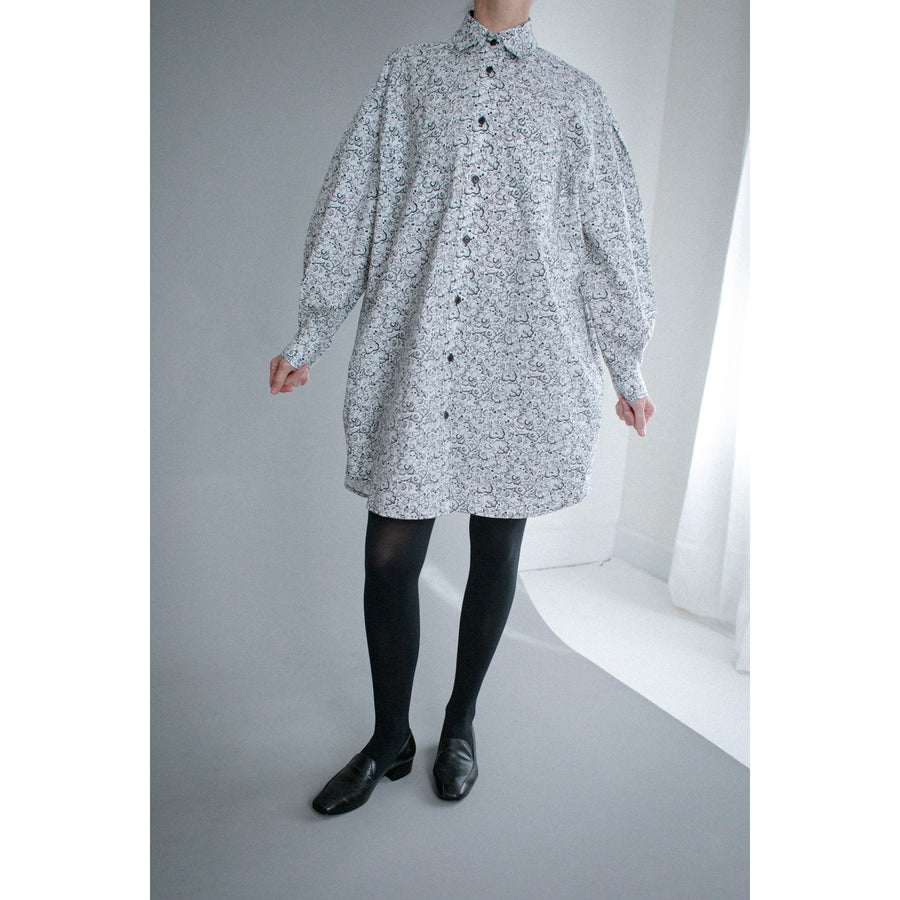 Kasmaria Mini Shirtdress in Liberty of London Betsy Belle Print