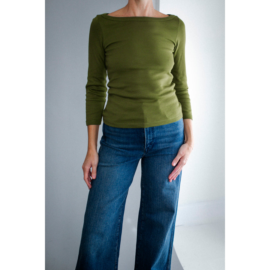 Flore Flore Steffi Tee in Pickle