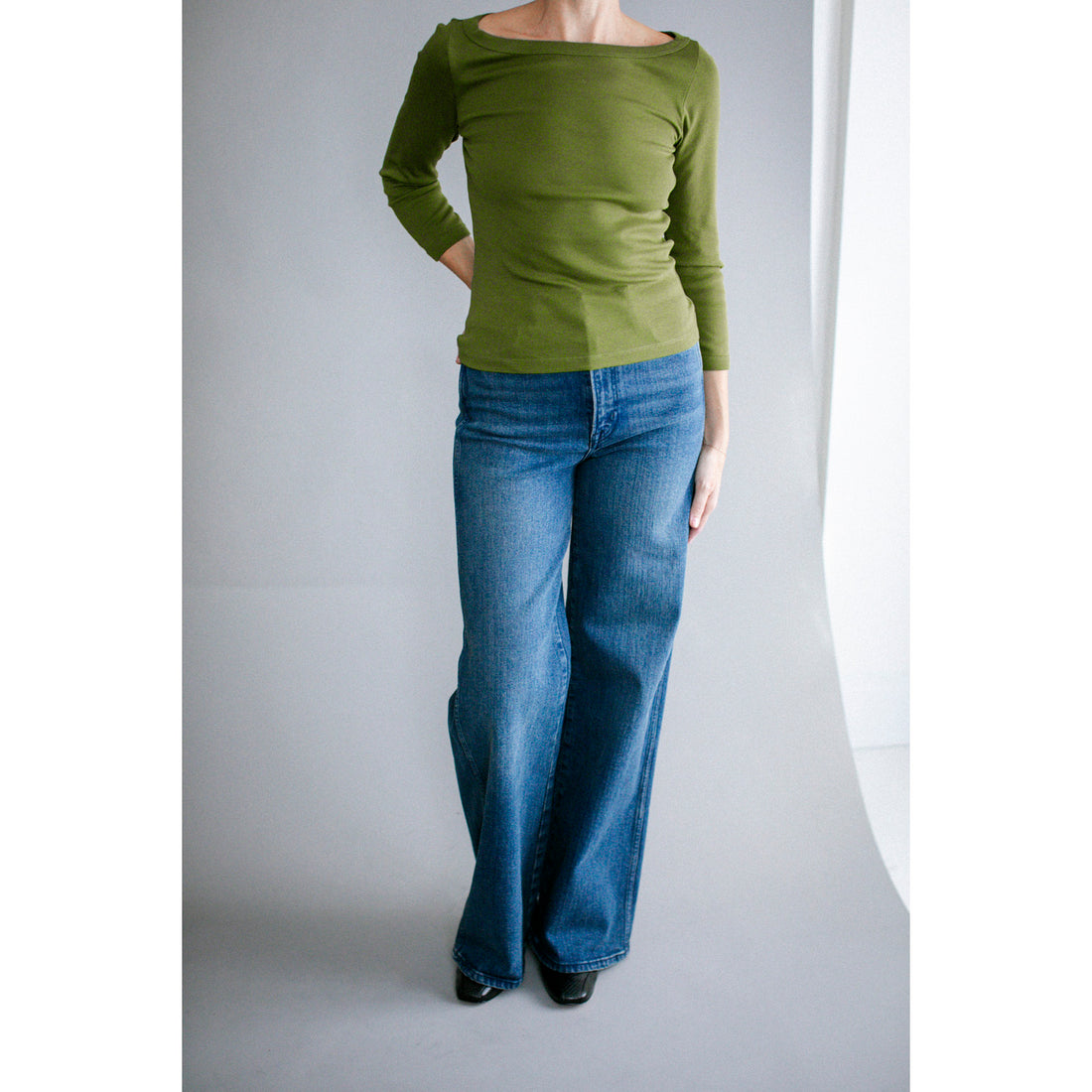 Flore Flore Steffi Tee in Pickle