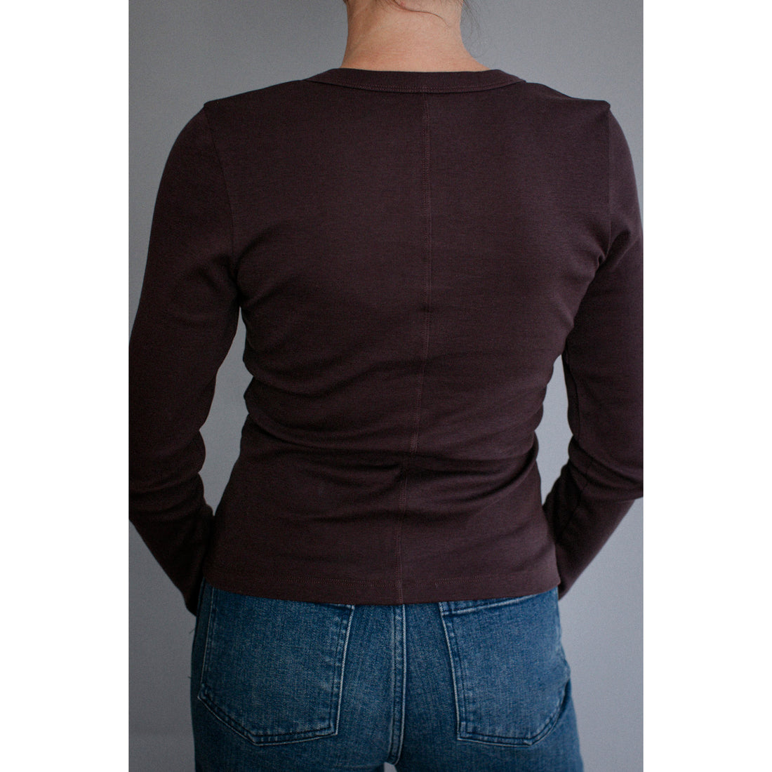 Flore Flore Iman Longsleeve in Choco Plum