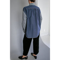 Kasmaria Combo Shirt with Tie in Check Combo