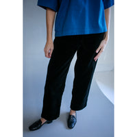 MHL. Field Trousers in Black Heavy Corduroy