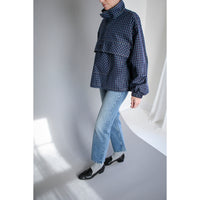 Kasmaria Anorak in Blue Windowpane Check