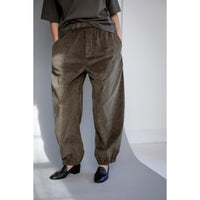 Kasmaria Elastic Waist Sweatpants in Heather Cotton Corduroy