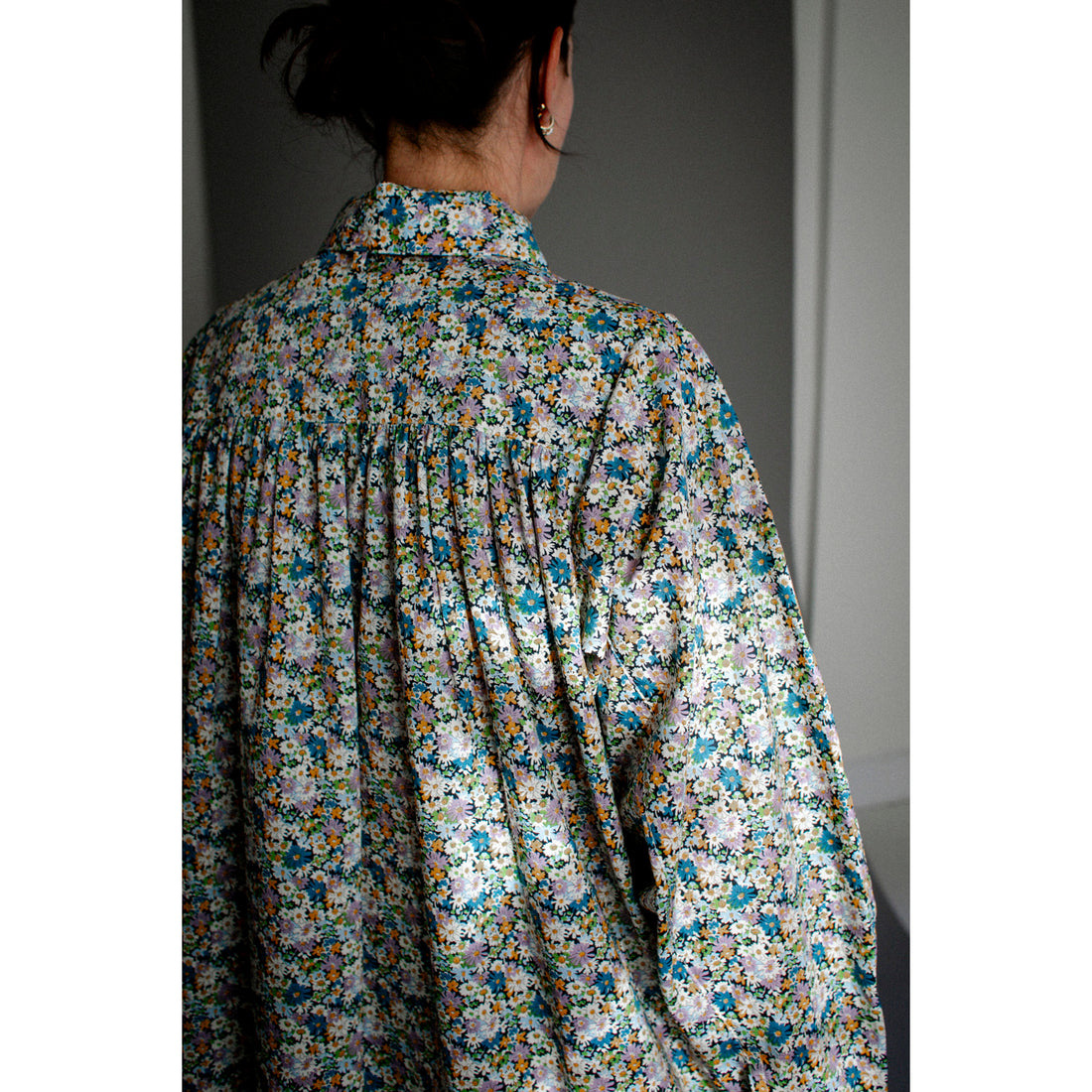 Kasmaria Tana Lawn Smock Dress in Liberty of London Libby Print