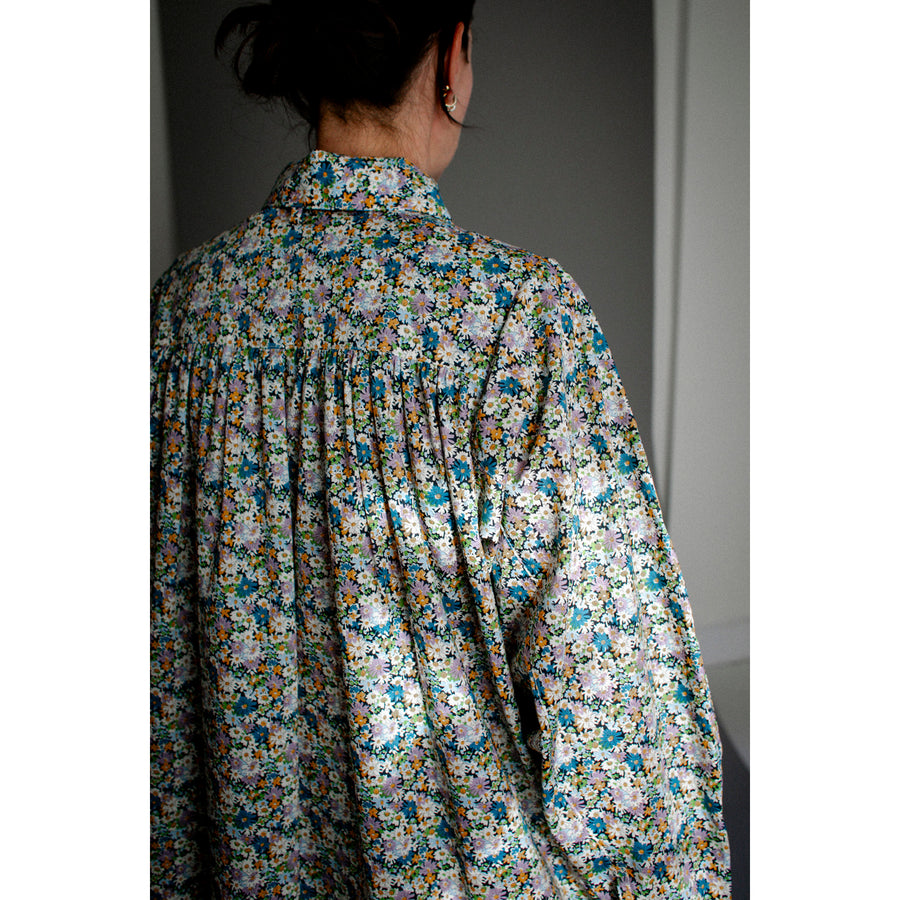 Kasmaria Tana Lawn Smock Dress in Liberty of London Libby Print