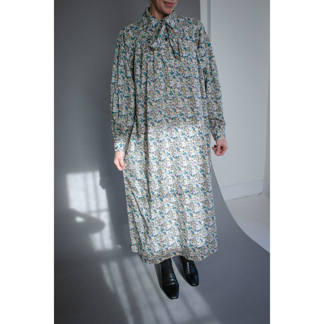 Kasmaria Tana Lawn Smock Dress in Liberty of London Libby Print