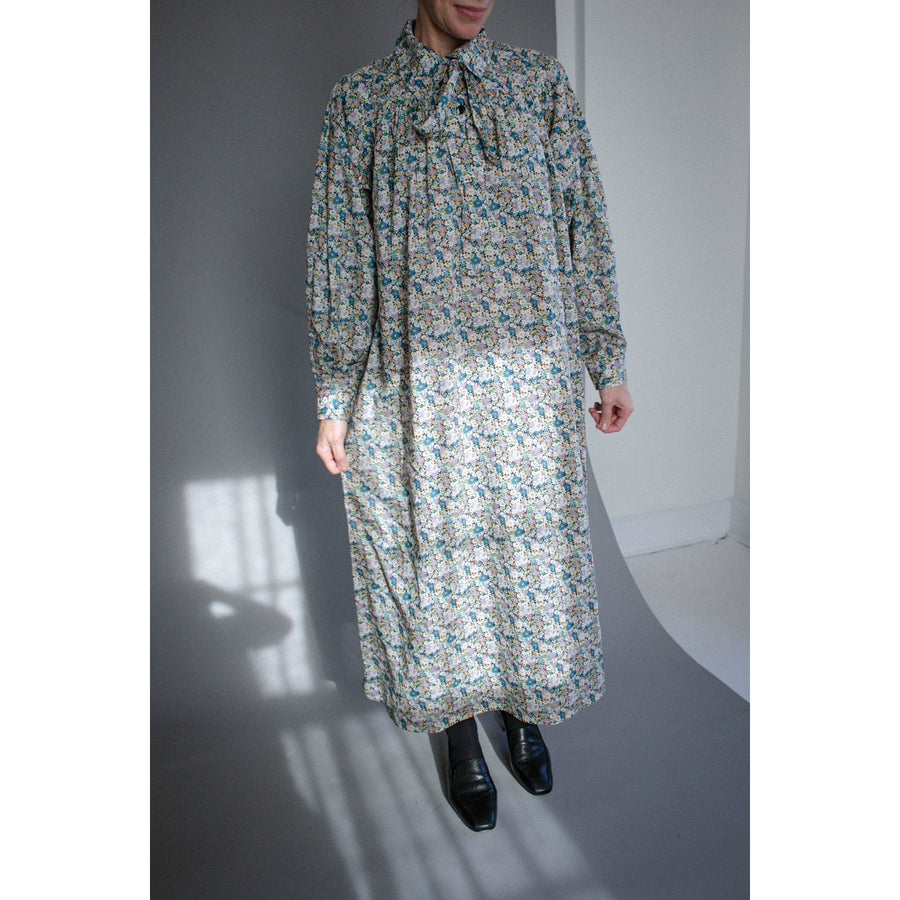 Kasmaria Tana Lawn Smock Dress in Liberty of London Libby Print
