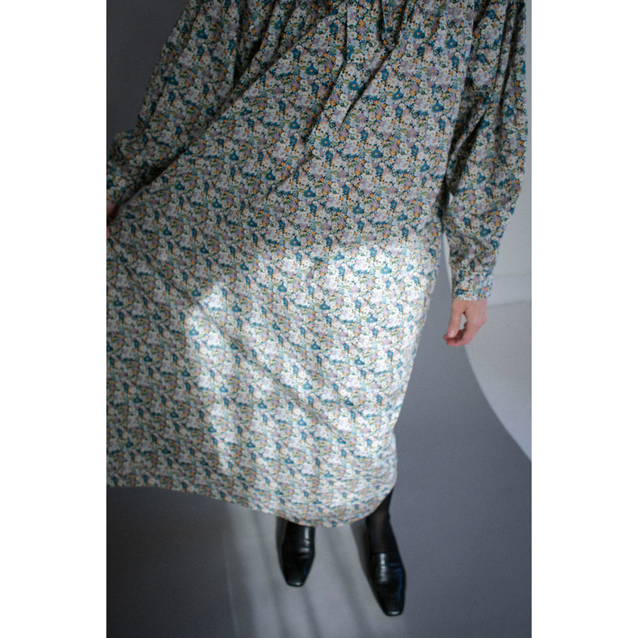 Kasmaria Tana Lawn Smock Dress in Liberty of London Libby Print