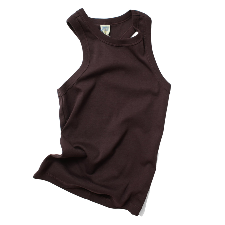 Flore Flore Hannah Tank in Choco Plum