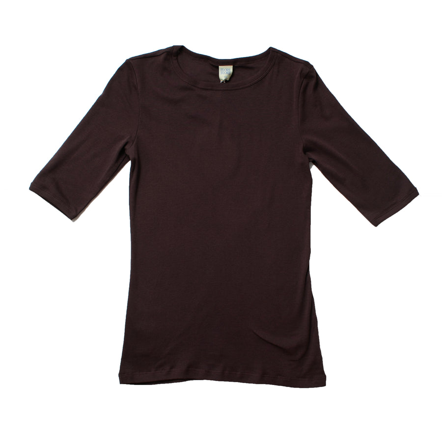 Flore Flore Anna Tee in Choco Plum