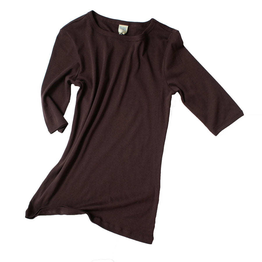 Flore Flore Anna Tee in Choco Plum