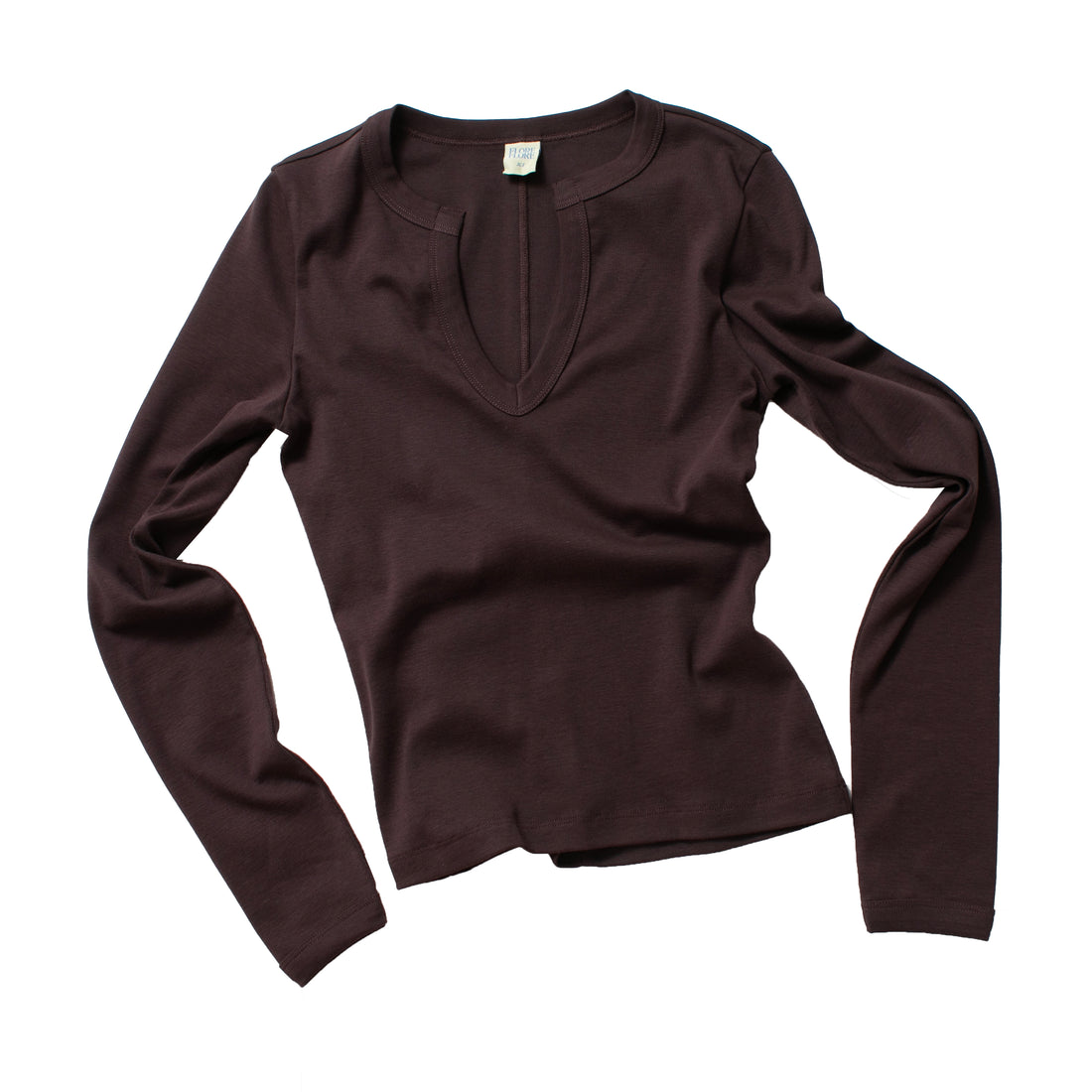 Flore Flore Iman Longsleeve in Choco Plum