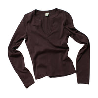 Flore Flore Iman Longsleeve in Choco Plum