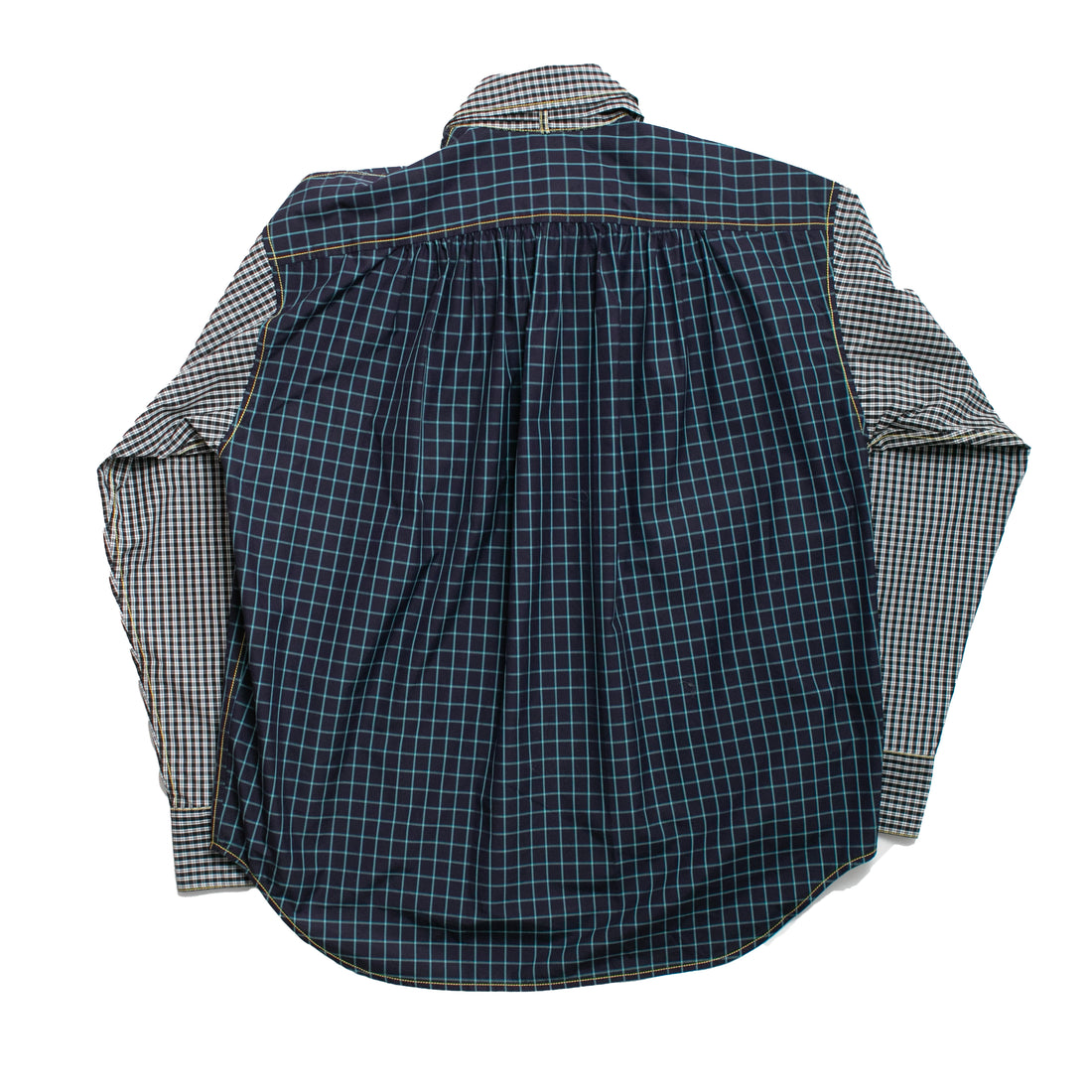 Kasmaria Combo Shirt with Tie in Check Combo