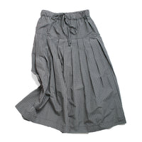 Kasmaria Pleated Skirt in Black and White Check Taffeta