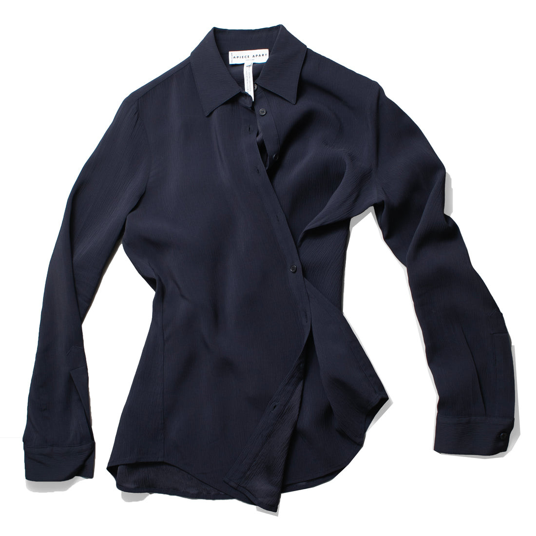 Apiece Apart Sodi Wrap Button Up in Midnight