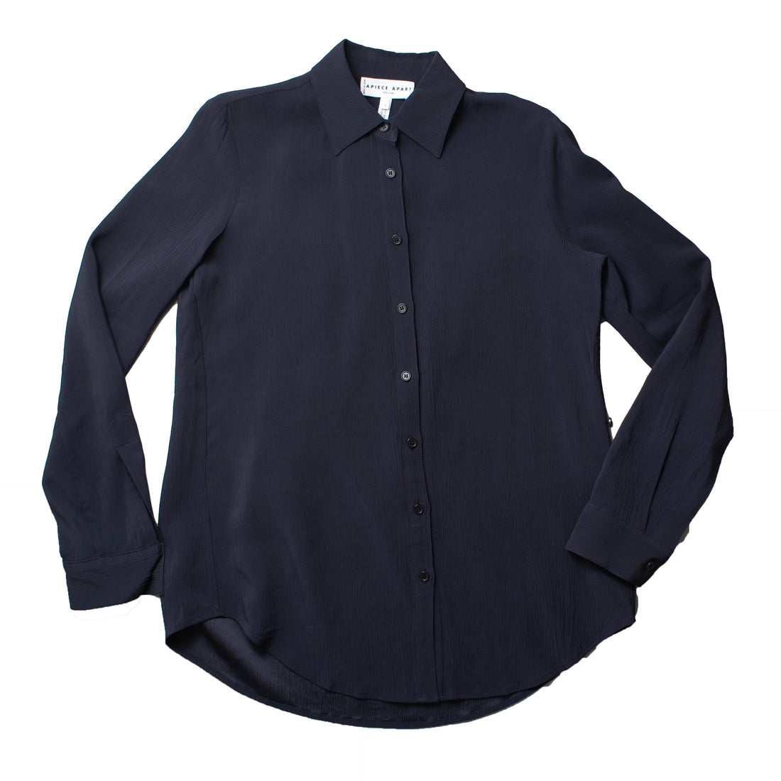 Apiece Apart Sodi Wrap Button Up in Midnight