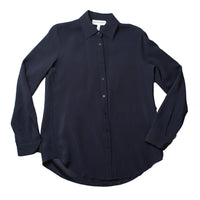 Apiece Apart Sodi Wrap Button Up in Midnight