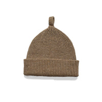 MHL. Simple Ribbed Beanie in Olive British Wool