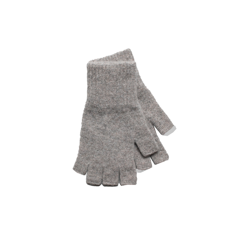 MHL. Cut Off Glove in Mouse Lambswool