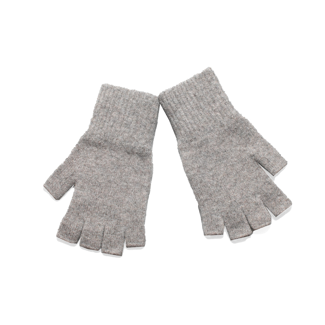 MHL. Cut Off Glove in Mouse Lambswool