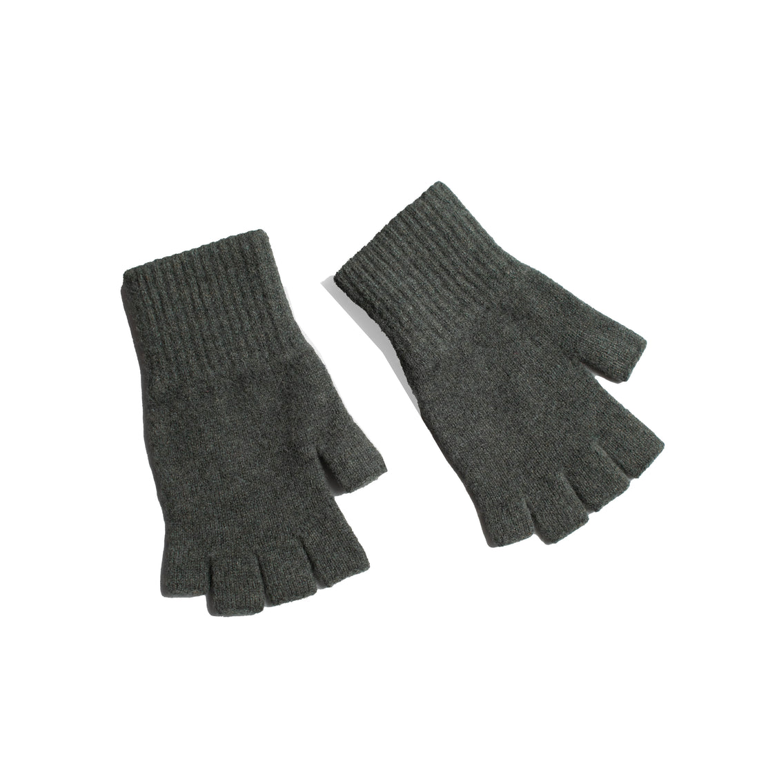 MHL. Cut Off Glove in Seaweed Lambswool