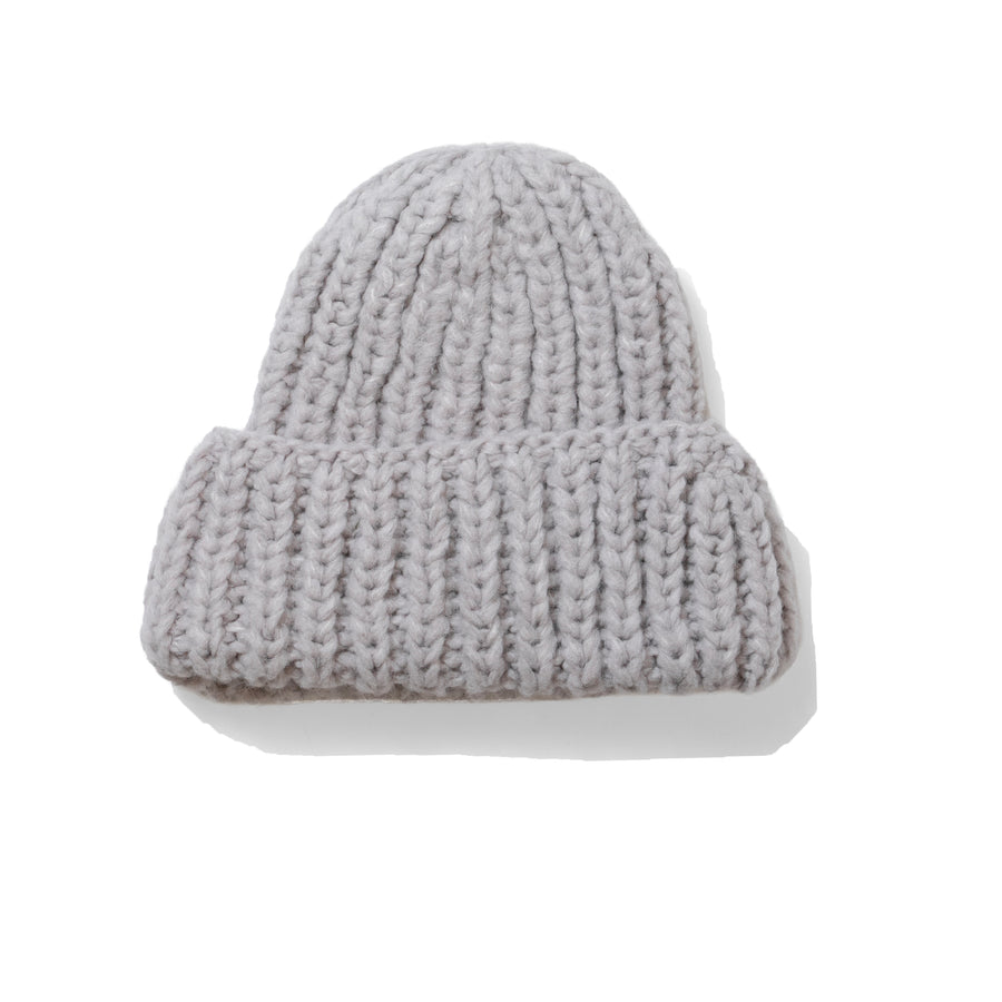Lauren Manoogian Handknit Rib Hat in Lavender