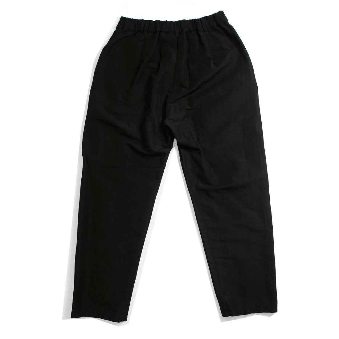 Pas de Calais High Density Linen Cotton Pants in Black