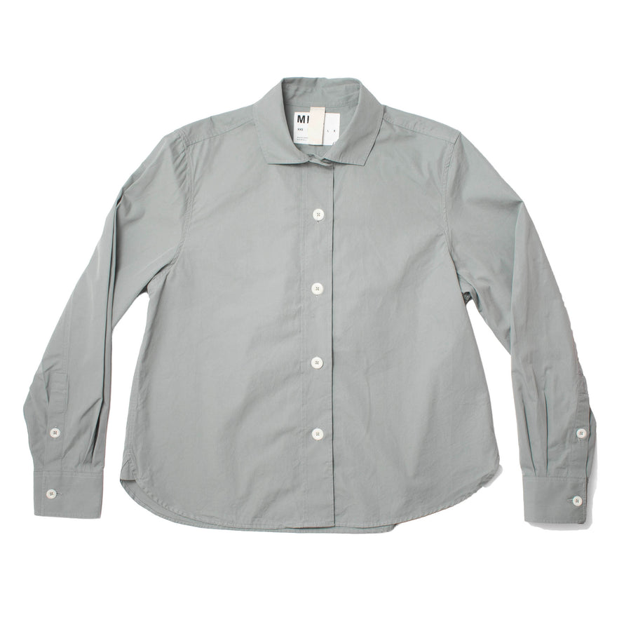MHL. Simple Shirt in Fog Compact Cotton Poplin – JUDITH