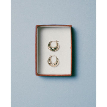 Sapir Bachar Eternity Hoops in Silver