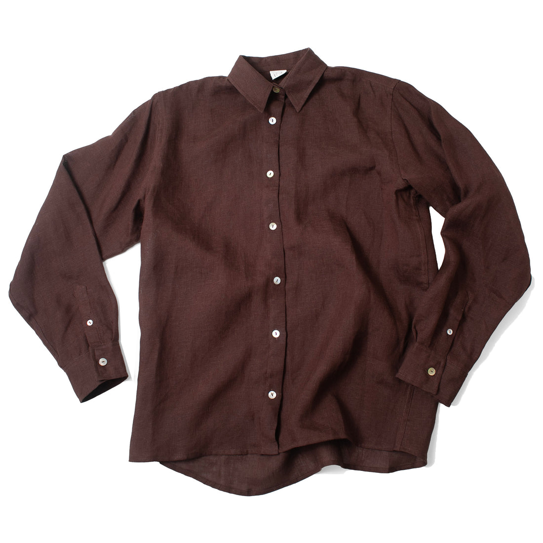 Baserange Stoa Shirt in Ama Brown