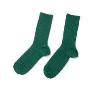 Baserange Rib overankle Socks in Calla Green