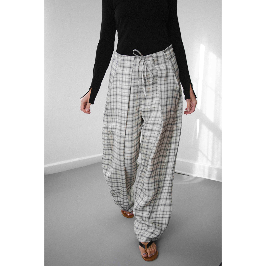 Kallmeyer Clemence Pant in Spruce Plaid